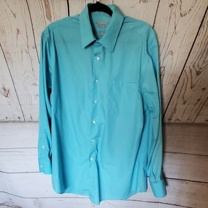 Van Heusen men's long sleeved dress shirt Electric blue size 16 1/2 32/33